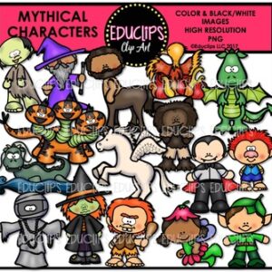 Mythical Creatures Clip Art Bundle (Educlips Clipart}