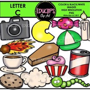 Letter C Clip Art Bundle {Educlips Clipart}