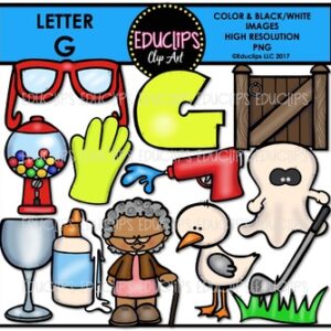 Letter G Clip Art Bundle {Educlips Clipart}
