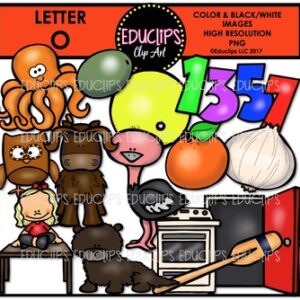 Letter O Clip Art Bundle {Educlips Clipart}