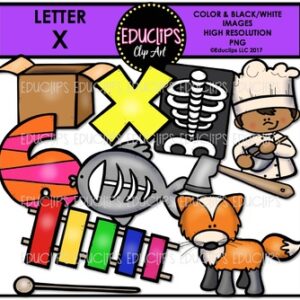 Letter X Clip Art Bundle {Educlips Clipart}