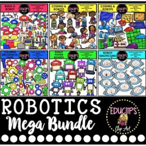 Robotics Clip Art Mega Bundle {Educlips Clipart}