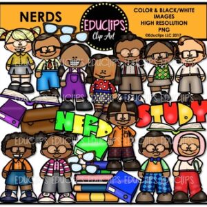 Nerds Clip Art Bundle {Educlips Clipart}