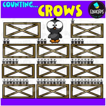 Counting Crows Clip Art Set  {Educlips Clipart}