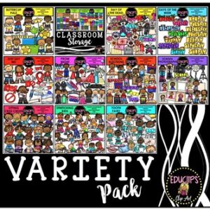 Variety Clip Art Pack 1 {Educlips Clipart}
