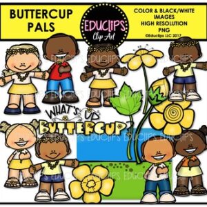 Buttercup Pals Clip Art Bundle {Educlips Clipart}
