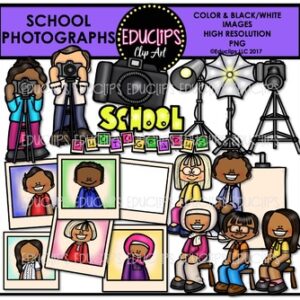 School Photographs Clipart Bundle {Educlips Clipart}