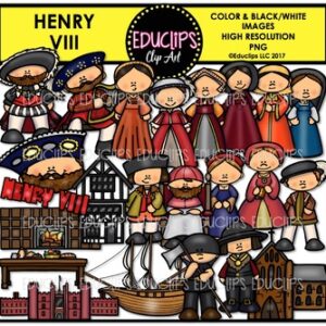 Henry VIII Clip Art Bundle {Educlips Clipart}