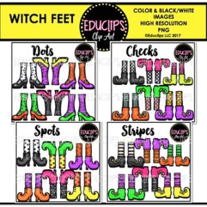 Witch Feet Clip Art Bundle {Educlips Clipart}