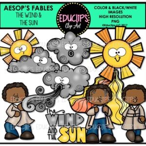The Wind And The Sun Clip Art Bundle {Educlips Clipart}