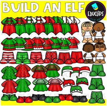 Build An Elf Clip Art Set {Educlips Clipart}