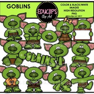 Goblins Clip Art Bundle {Educlips Clipart}