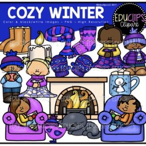 Cozy Winter Clip Art Bundle {Educlips Clipart}