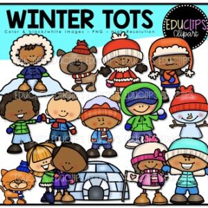 Winter Tots Clip Art Bundle {Educlips Clipart}