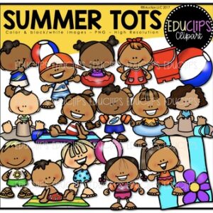 Summer Tots Clip Art Bundle {Educlips Clipart}