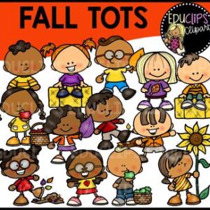 Fall Tots Clip Art Bundle {Educlips Clipart}