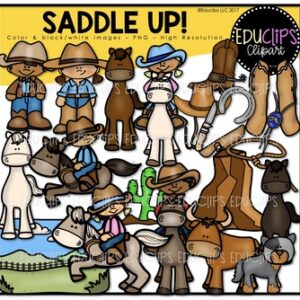 Saddle Up Clip Art Bundle  {Educlips Clipart}