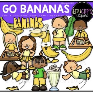 Go Bananas Clip Art Bundle {Educlips Clipart}