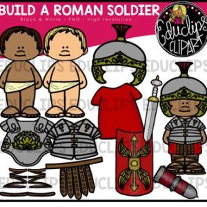 Build A Roman Soldier Clip Art Bundle {Educlips Clipart}