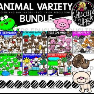 Animal Variety Clip Art Bundle {Educlips Clipart}