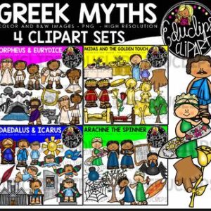 Greek Myths Clip Art Bundle {Educlips Clipart}