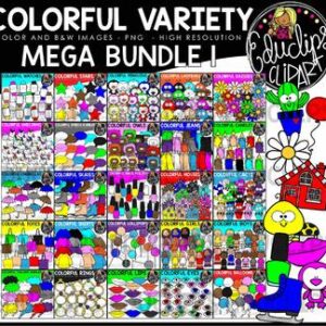 Colorful Variety Clip Art Mega Bundle {Educlips Clipart}