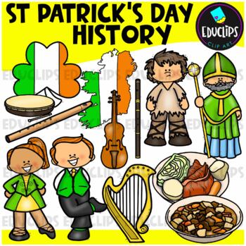 St Patrick's Day History Clip Art Set {Educlips Clipart}