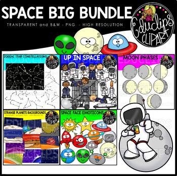 Space Clip Art Big Bundle {Educlips Clipart}