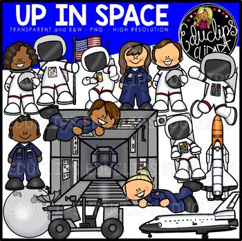 Up in Space Clip Art Bundle {Educlips Clipart}