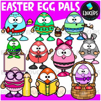 Easter Egg Pals Clip Art Set {Educlips Clipart}