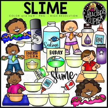Slime Clip Art Bundle {Educlips Clipart}