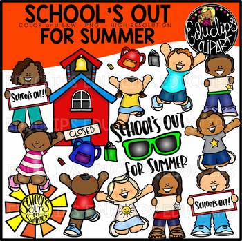 School's Out For Summer Clip Art Bundle {Educlips Clipart}