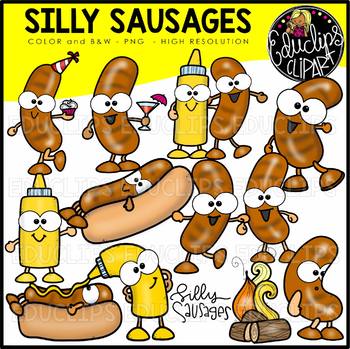 Silly Sausages Clip Art Bundle {Educlips Clipart}