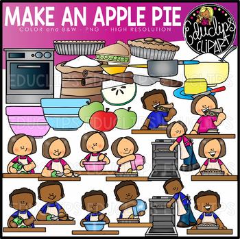 Make An Apple Pie Clip Art Set {Educlips Clipart}