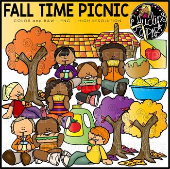 Fall/Autumn Time Picnic Clip Art Set {Educlips Clipart}