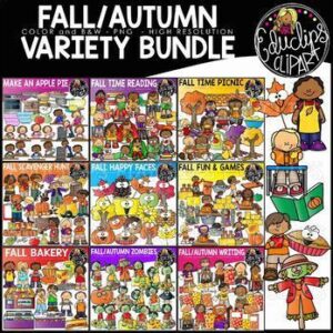 Fall/Autumn Variety Bundle {Educlips Clipart}