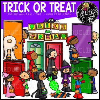 Trick Or Treat Clip Art Set {Educlips Clipart}