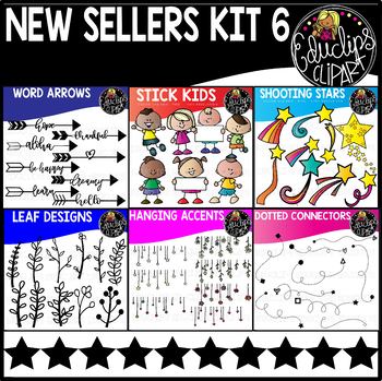 New Sellers Clip Art Set 6 {Educlips Clipart}