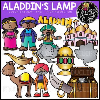 Aladdin's Lamp Clip Art Set {Educlips Clipart}