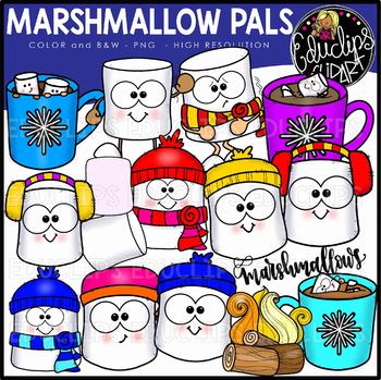 Marshmallow Pals Clip Art Set {Educlips Clipart}