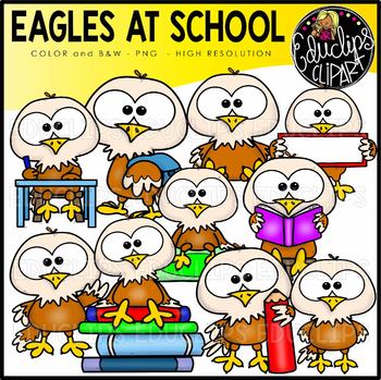 Eagles At School Clip Art Set {Educlips Clipart}