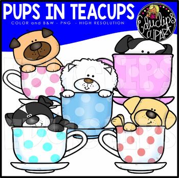 Pups in Cups Clip Art St{Educlips Clipart}