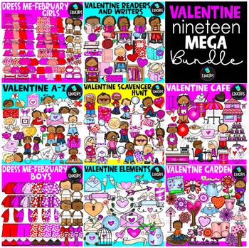 Valentine '19 Clip Art Bundle {Educlips Clipart}