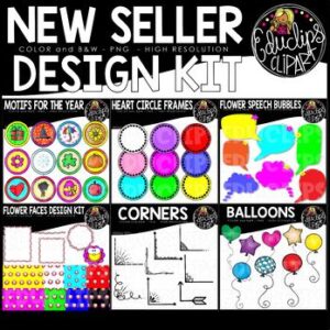 New Seller Clip Art Design Kit {Educlips Clipart}