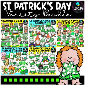 St Patrick's Day Clip Art Variety Pack Bundle {Educlips Clipart}