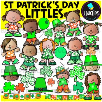 St Patrick's Day Littles Clip Art Set {Educlips Clipart}