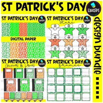 St Patrick's Day Clip Art Design Bundle {Educlips Clipart}
