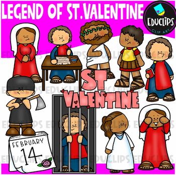 The Legend Of St Valentine Clip Art Set {Educlips Clipart}