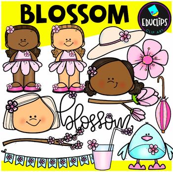 Blossom Clipart Set {Educlips Clipart}