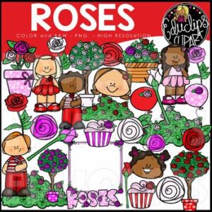 Roses Clip Art Set {Educlips Clipart}